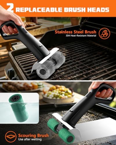 PUNOLAZY Electric Grill Brush for Outdoor Grill Cordless BBQ Brush - Image 6