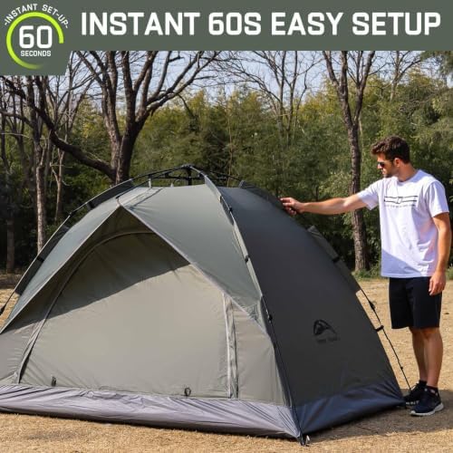 Happy Travel 2/4 Person Camping Tent, Instant Easy Pop Up Tents for Camping - Image 4