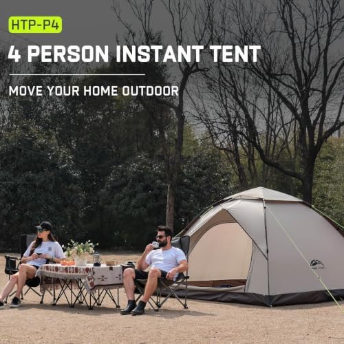 Happy Travel 2/4 Person Camping Tent, Instant Easy Pop Up Tents for Camping - Image 5