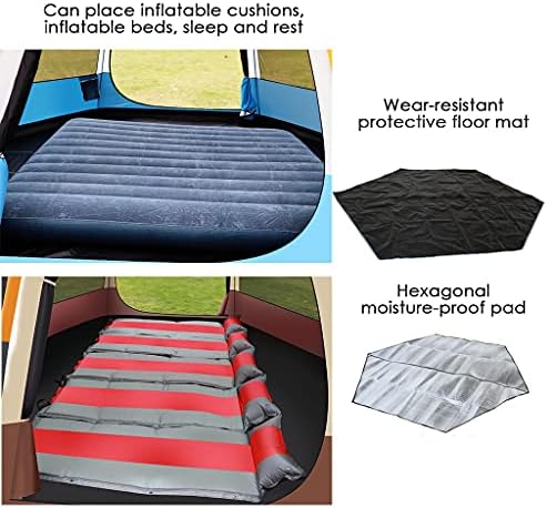 YXCKG Pop Up Tent for 5 to 8 Person Automatic Opening Hexangular Double Layer Tent, with Moisture-Proof Pad, Camping Instant Pop Up Tents with Sun Shelter Waterproof (Color : Blue) - Image 7