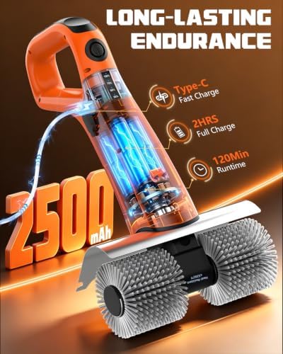 PUNOLAZY Electric Grill Brush for Outdoor Grill Cordless BBQ Brush - Image 3