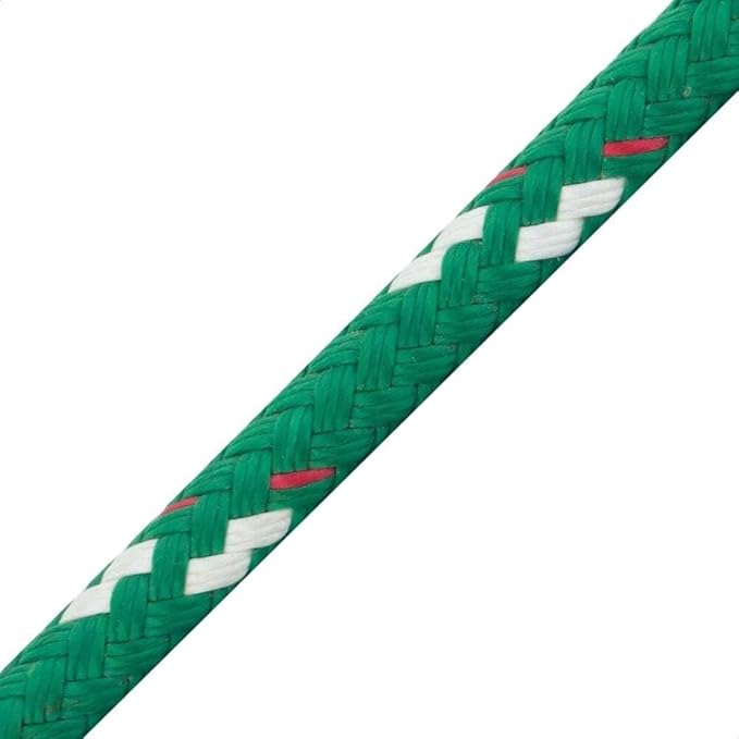 New England Ropes 1/4in (6mm) Sta-Set Solid Red 30 Feet Long