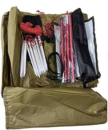 Tipi Hot Tent with Fire Retardant Stove Jack for Flue Pipes, 2~3 Person, Lightweight, Teepee Tents for Family Team Outdoor Backpacking Camping Hiking - Image 5