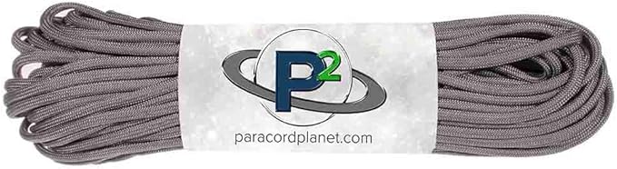 Paracord Planet Solid Color 550lb Paracord – 7 Strand Type III Nylon Cord for Indoor and Outdoor Tasks – Charcoal Gray (100 ft)