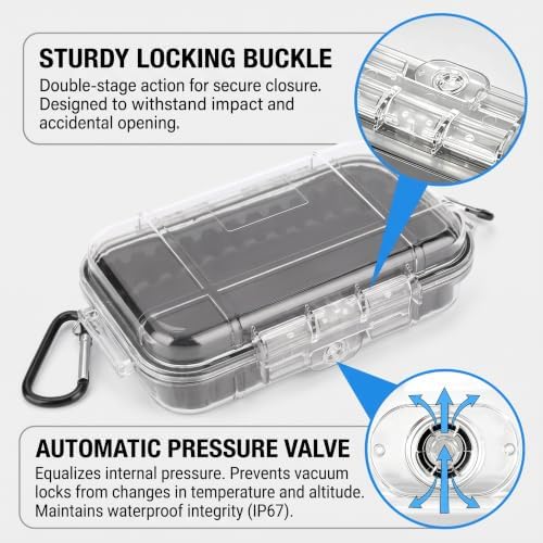 Small Waterproof Storage Box, Outdoor Dry Box for Kayak/ Boat & Phone - Image 2