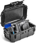 Evergreen Dry Box Tech Organizer – For Camera, Cables, Hard Drives, Memory Cards, Keys, Compatible with GoPro, Airtags (Large, Rubber Boot, Black) by EvergreenCases