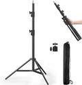 Photography Light Stand, 110"/9.2ft/280cm Portable Reverse Folding Tripod with Travel Bag Aluminum Heavy Duty for Camera,Video,Softboxes,Umbrell,Wedding Outdoor Video Shooting