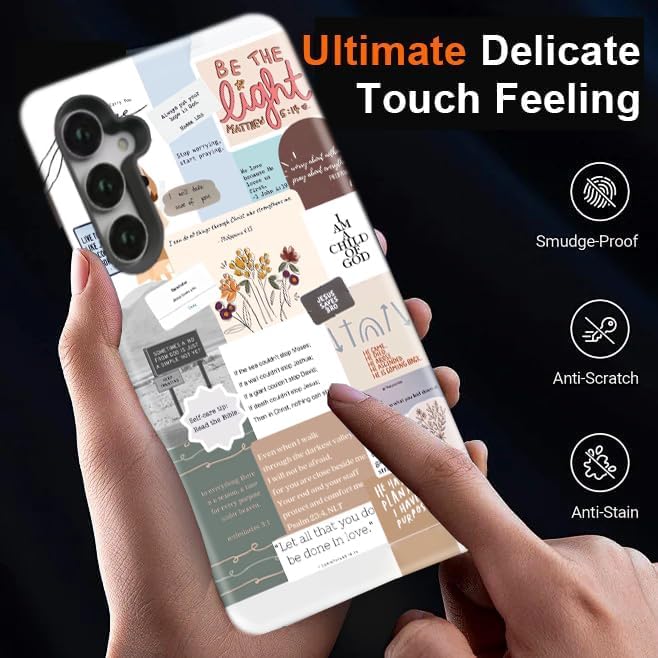 Compatible for Samsung Galaxy S26 Plus 5G Case, Dual Layer Heavy Duty 2 in 1 Shockproof Protective Phone Case,Christian Bible Verses