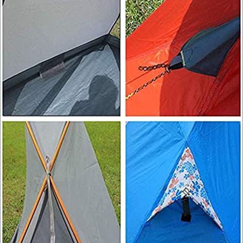 Tarpaulin Shade Cloth Rainproof Cloth Tent Outdoor Single Tent Double-Layer Anti-Storm and Windproof Portable Camping Tent-Ultralight Green (Color : Green) - Image 5