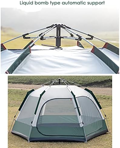 YXCKG Tents for Camping 8 Person Tent Cabin Tent, Automatic Instant Setup Pop Up Instant Tent with Sun Shelter, Pop Up Tent with Moisture-Proof Mat, Easy Setup with Large Mesh for Ventilation - Image 4
