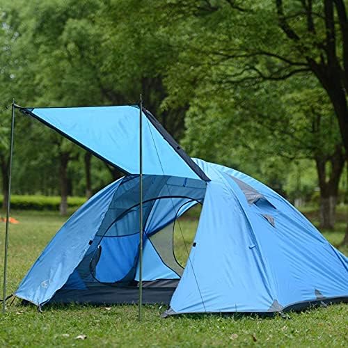 Professional 2-3 Person Weatherproof Double Layer Aluminum Windproof Backpacking Camping Tent for Outdoor Mountaineering Hunting Hiking Adventure Travel (Color : Yellow, Size : Large) - Image 4