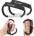 Stroller Hooks 2 Pcs Large Carabiner Clips for Hanging Diaper Bags, Purse Grocery, and Shopping Bags. Heavy Duty Universal Climbing Clips Best Mommy Accessories for Outdoor, Camping and Hiking.