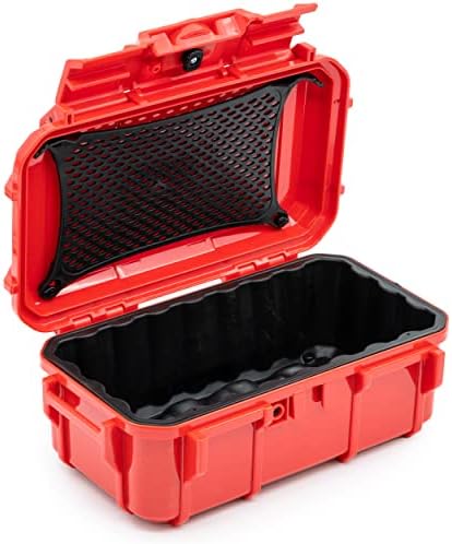 Seahorse 57 Portable Waterproof Dry Box Protective Case - Travel Safe/Mil Spec / IP67 Waterproof/USA Made - for Cameras, Action Cams, Ammunition, Rifle Ammo, Marine (Red), SE57RD by SeahorseCases