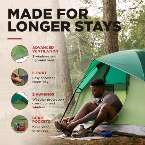Coleman Sundome Camping Tent with Rainfly, 2/3/4/6 Person Tent Sets Up in 10 Mins, Weatherproof Shelter for Camping, Festivals, Backyard, Sleepovers, & More - Image 4