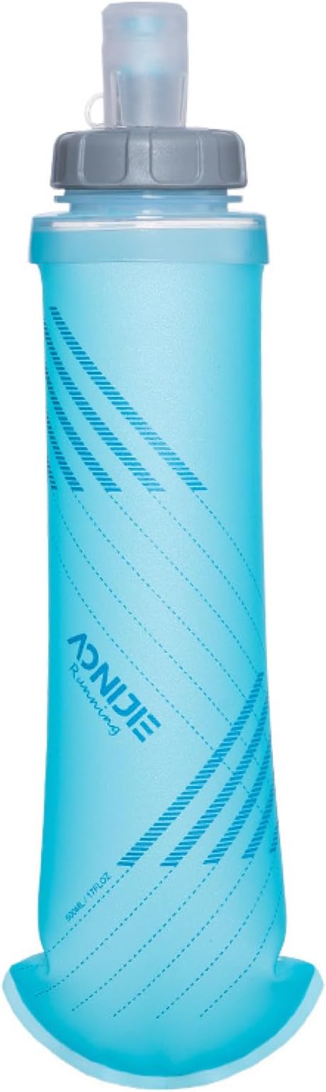 Azarxis TPU Soft Flask Collapsible Water Bottle Running Folding Gel Water Reservoir Handheld for Hydration Pack Hiking Cycling Climbing Jogging Marathon Trail Race