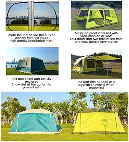 YXCKG Oversized Tents, Camping Tents, Tents for Camping 10 Person Waterproof, Camping Tents with Sun Shelter UV Protection, Instant Family Tents for Traveling, Camping, Picnic and Outdoor (Color : A) - Image 3