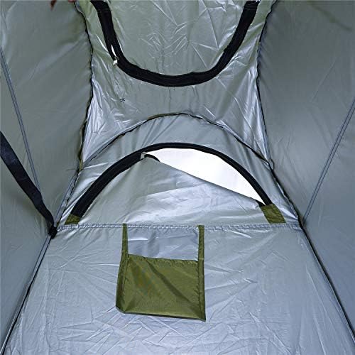 HongK- Privacy Tent- Pop Up Instant Tent Rain Shelter Tent Shower Toilet Bathroom Portable Changing Room For Beach Hiking Camping Outdoor Use In Green (3 Colors Available) [P/N: ET-OUTDOOR005-GREEN] - Image 5