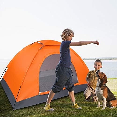 Ochine 1/2/4 Person Camping Tent Family Tents Pops Up Tent Waterproof Windproof Easy Setup Tent Lightweight Dome Tent for Outdoor Camp, Backpacking, Hiking, etc (Ship from USA) - Image 2
