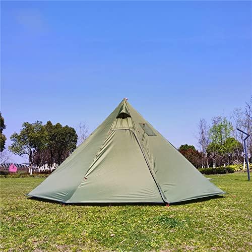 Tipi Hot Tent with Fire Retardant Stove Jack for Flue Pipes, 3~4 Person, Lightweight, Teepee Tents for Family Team Outdoor Backpacking Camping Hiking - Image 7