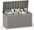 EasyUp 110 Gal Waterproof Outdoor Storage Box UV Resistant Deck Box by EASYUP