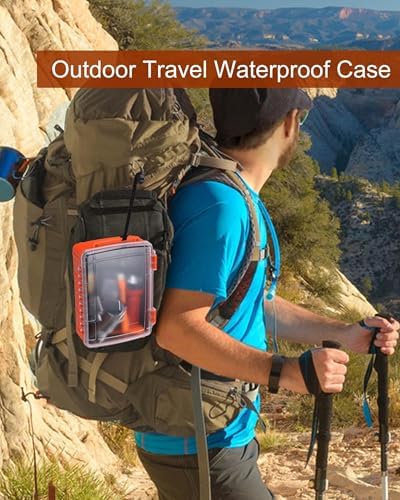 Dry Box for Boat Floating Waterproof Containers for Kayaking & Boating - Crushproof Waterproof Storage Case for Phones Drybox with Rope & Steel Hinges - Image 6