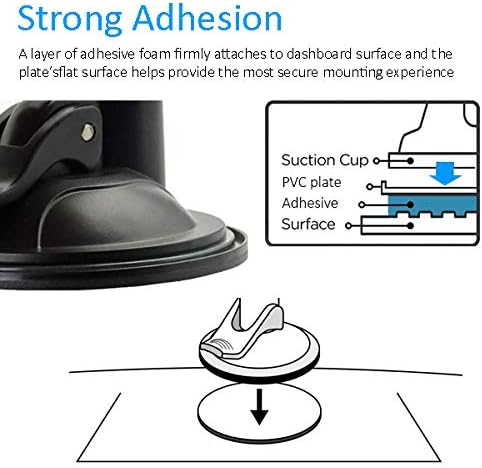 Randconcept - GPS Mount for Garmin | GPS Dashboard Mount Dash Windshield Window Car Holder for Garmin Nuvi RV Dezl Drive Drivesmart Driveassist and More