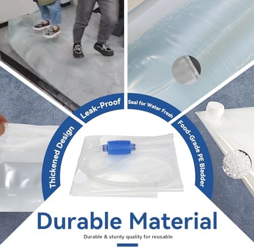 Emergency Drinking Water Storage 45 Gallon 3 Pack, Food-Grade Bathtub Bladder, BPA-Free, Ideal for Emergency Water Bank, Camping, RV Traveling, Hurricane, Storm & Disaster Preparedness Supplies (3) - Image 4