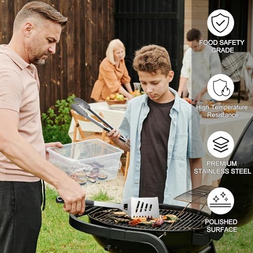 Griddle Accessories Kit - Heavy Duty Grill Tools Set, Grilling Accessories - Image 3