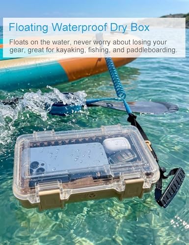 Hlotmeky Waterproof Dry Box Tactical Desert Tan Watertight Storage Box - Image 3