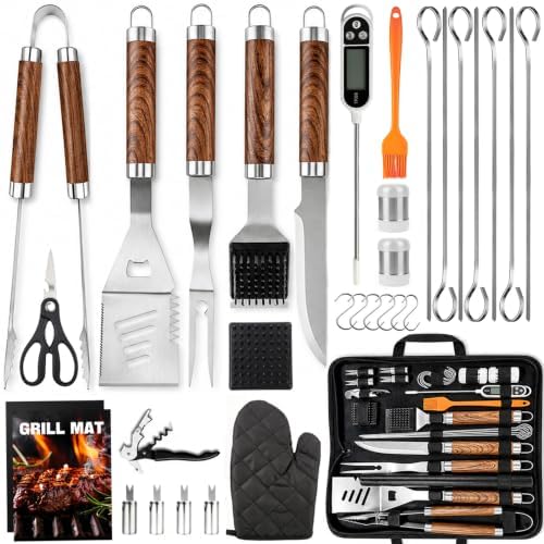 32Pcs BBQ Grilling Accessories Heavy Duty Stainless Steel Grill Set by Unknown
