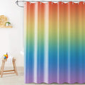 Rainbow Shower Curtain, Children Colorful Rainbow Kid Girls Cute Bathroom Curtain Waterproof Fabric Machine Washable with Hooks, 72" Wx72 L