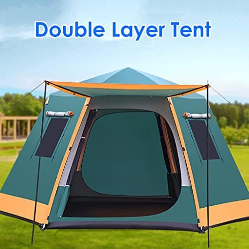 YXCKG Large Tent 8-Person-Camping-Tents, Outdoor Tent Family Camping Tent with 360° Panoramic View, Pop Up Tents Waterproof, Instant Family Tents for Camping,Hiking & Traveling (Color : Brown) - Image 3