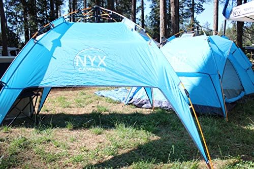 Nyx Camping 3-4 Person Easy Pop Up Waterproof Quick Pitch Tent with Rainfly - Image 4