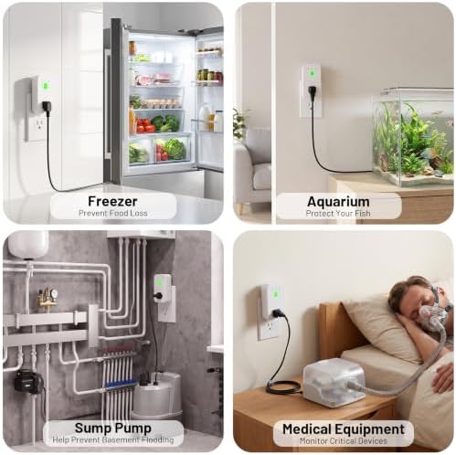 WiFi Power Failure Alarm for Freezer & GFCI, Outlet Alarm with Tuya App - Image 7