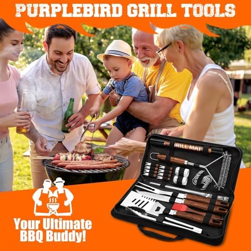 PURPLEBIRD 31PCS Grill Set for Outdoor Grill - Grilling Gift for Men & Dad - Image 5