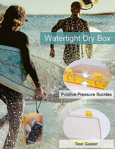 Avlcoaky Floating Waterproof Dry Box for Kayak Boat, Small Yellow Dry Case - Image 5