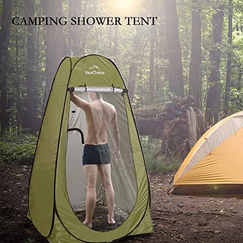 Your Choice Pop Up Shower Tent 47.2" Wx74.8/82.7" H Privacy Changing Tent - Image 4
