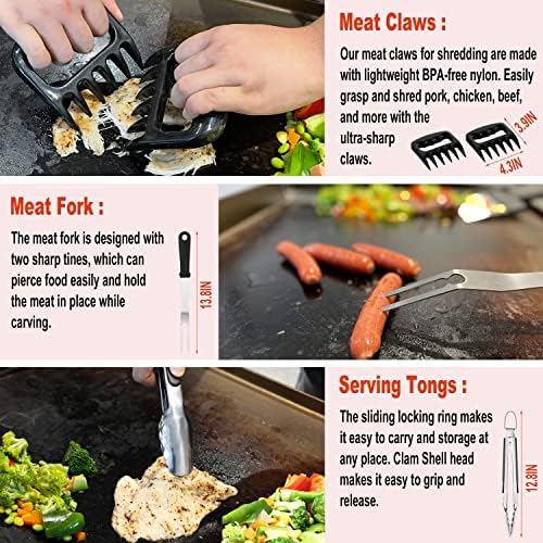 N NOBLE FAMILY 38PCS Griddle Accessories Kit, Professional Grill Tools Set - Image 4