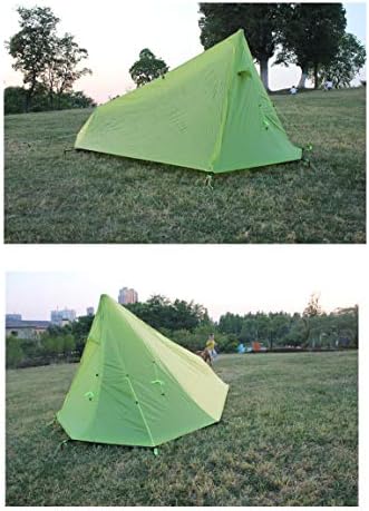 Ultralight Waterproof Two-Layer Pole-less UL Trekking Pole Pyramid Tent - Image 6