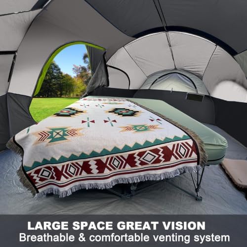 CAMPROS CP 8 Person Camping Tent, Room Divider, Rainfly, Weather Resistant - Image 4