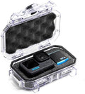 Evergreen Dry Box Tech Organizer – For Camera, Cables, Hard Drives, Memory Cards, Keys, Compatible with GoPro, Airtags (Small, PROFoam, Clear) by EvergreenCases