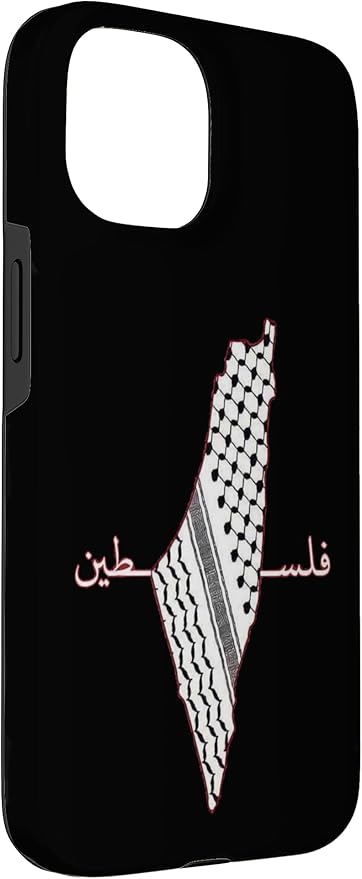 Keffiyeh Palestine Map Arabic Scarf Shemagh Palestinian Flag Case for iPhone 15