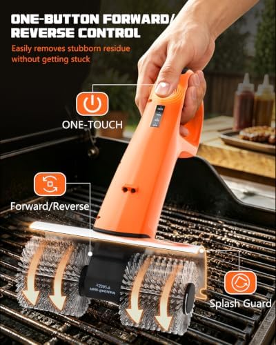 PUNOLAZY Electric Grill Brush for Outdoor Grill Cordless BBQ Brush - Image 4