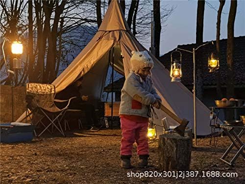 3 Person Tipi Hot Tent 2 Doors Camping Teepee Tent with Stove Jack 7.2FT 4 Season Teepee Tents for Family Team - Image 6