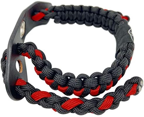 Bow Archery Wrist Sling 550 Paracord - Survival Hunting Shooting - 100% Full Grain Leather with Metal Grommet (Multiple Camo Options)