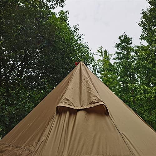 Tipi Hot Tent with Fire Retardant Stove Jack for Flue Pipes, 3~4 Person, Lightweight, Teepee Tents with Snow Skirt for Family Team Outdoor Backpacking Camping Hiking - Image 3
