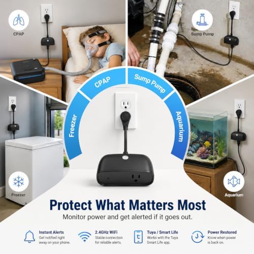 Daytech Power Failure Alarm WiFi,Freezer Power Outage Alarm with App Alerts - Image 6