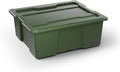 DECKED Payloader 32 L (1-Pack) - 75 lb Bin / 200 lb Lid Load Rated, Heavy-Duty Stackable Storage Bins, Fits Drawer System & Tool Box - Ranger Green