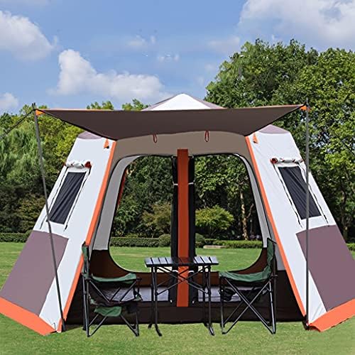 YXCKG Pop Up Tent for 3 to 4 Person, Camping Outdoor Tent, Family Camping Tent with 360° Panoramic View, Ventilation, Waterproof Dome Tent for Kids, Camping, Beach, and Outdoor - Image 2