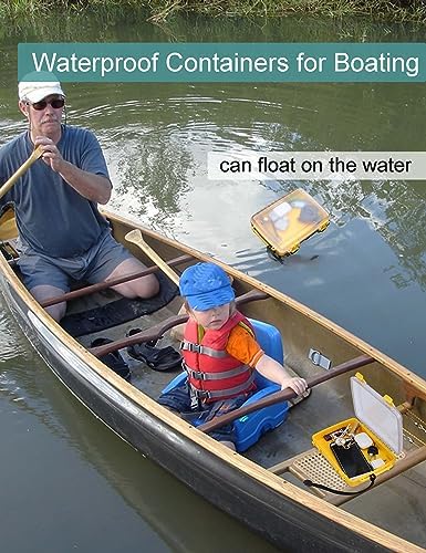 Avlcoaky Floating Waterproof Dry Box for Kayak Boat, Small Yellow Dry Case - Image 3